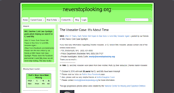Desktop Screenshot of neverstoplooking.org