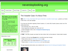 Tablet Screenshot of neverstoplooking.org